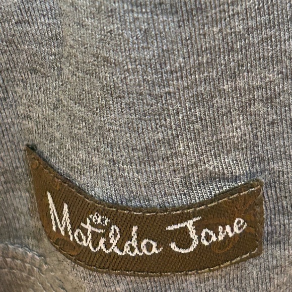 NWT- Matilda Jane Long-Sleeve T-Shirt Tunic Top Navy & White Striped Sleeves - Picture 6 of 10